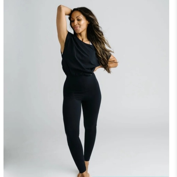 ZYIA Pants - Zyia Active Black SoHo Jumpsuit Size S.